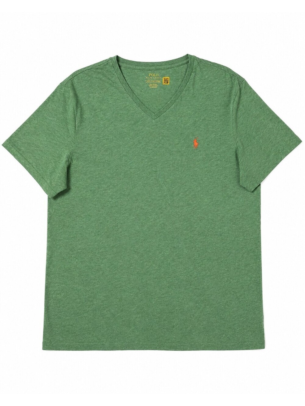 Polo Ralph Lauren Green V-Neck Logo T-Shirt XXL 100% Cotton Classic Tee